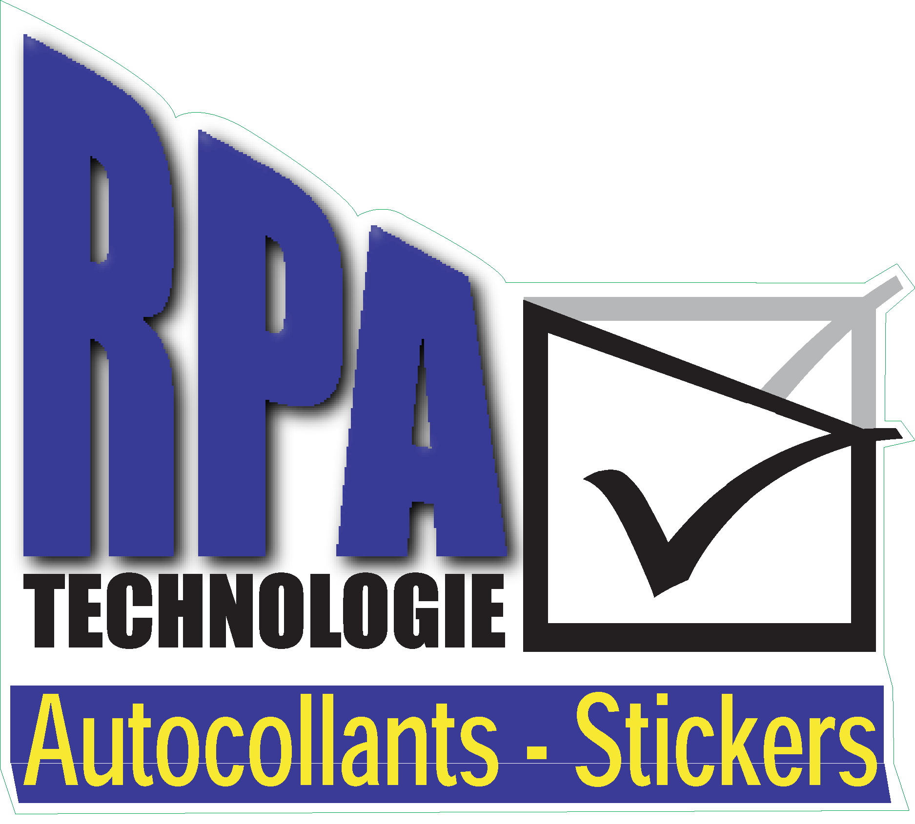 RPA Technologie Stickers Logo Vector Logo